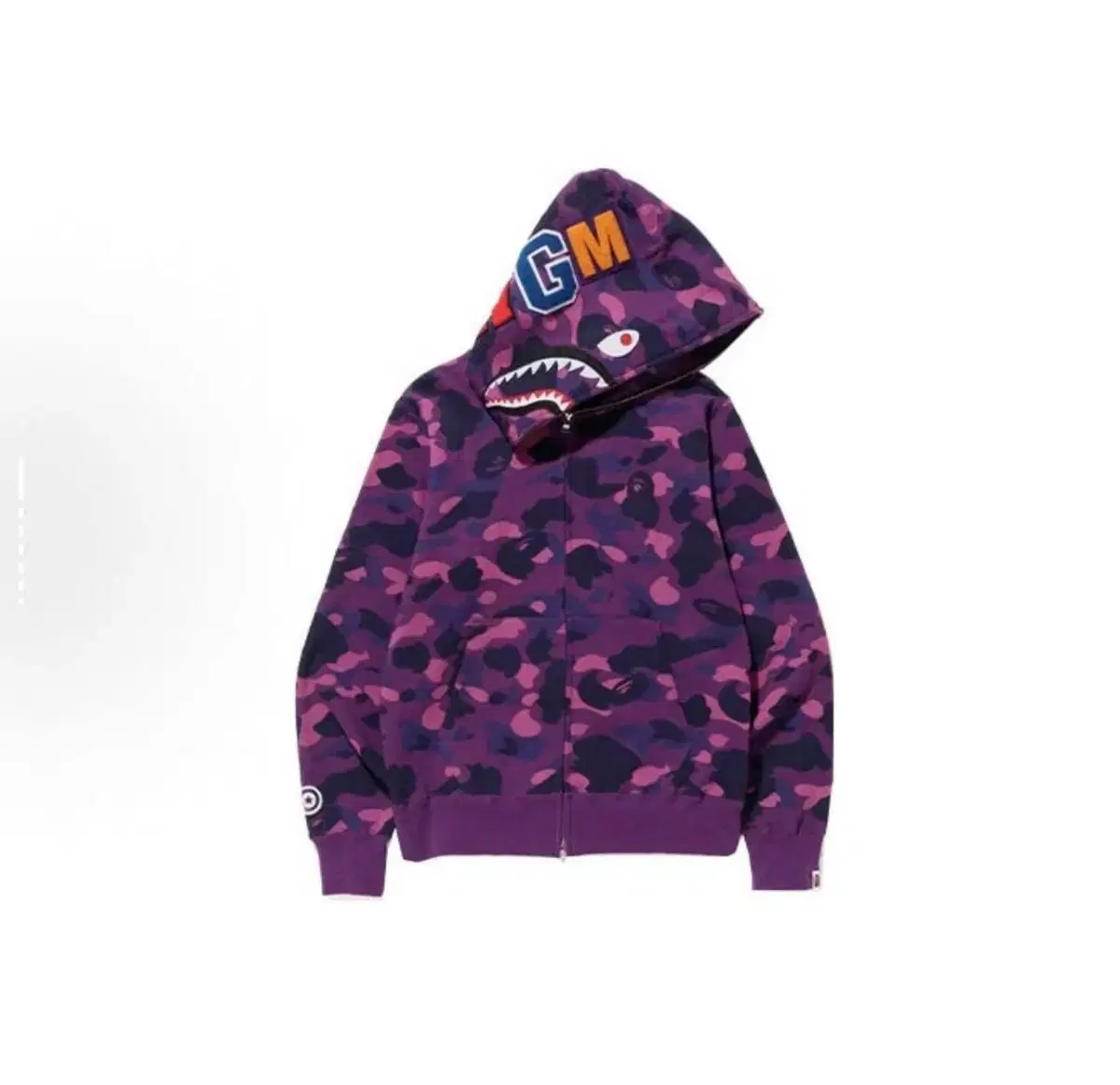 A BATHING APE Shark지퍼 후드 재킷사이즈 m