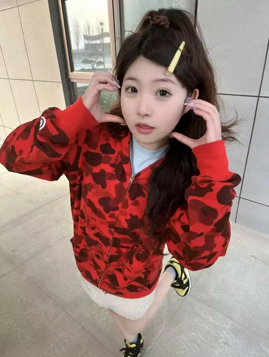 A BATHING APE Shark지퍼 후드 재킷