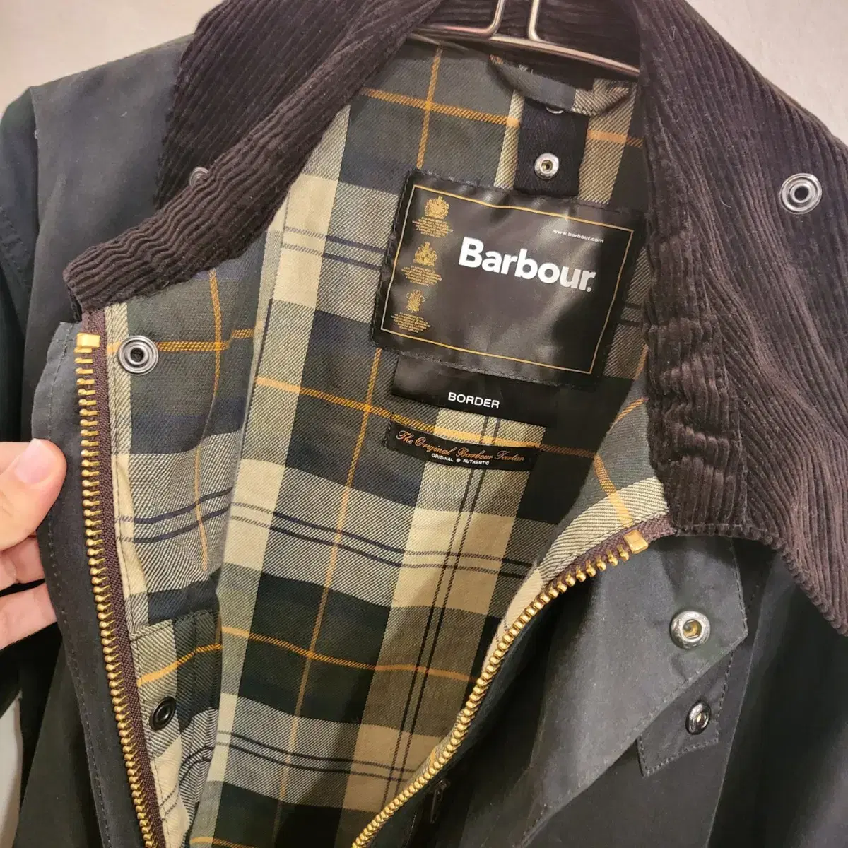 Barbour 바버 보더 카키 자켓