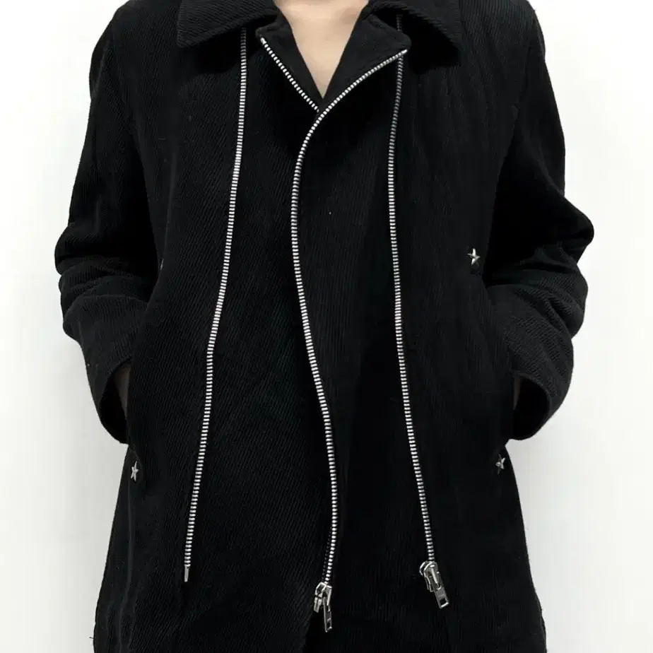 comme ca ism zipper design jacket