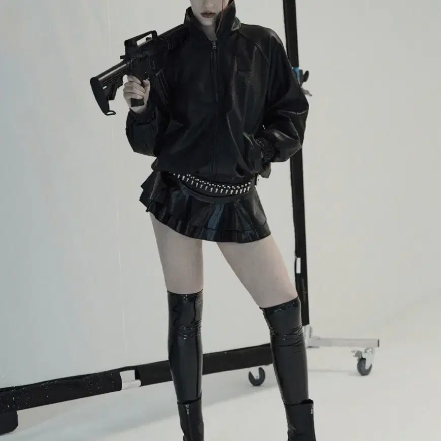 오도어 레더자켓 ODOR Pistol leather jumper