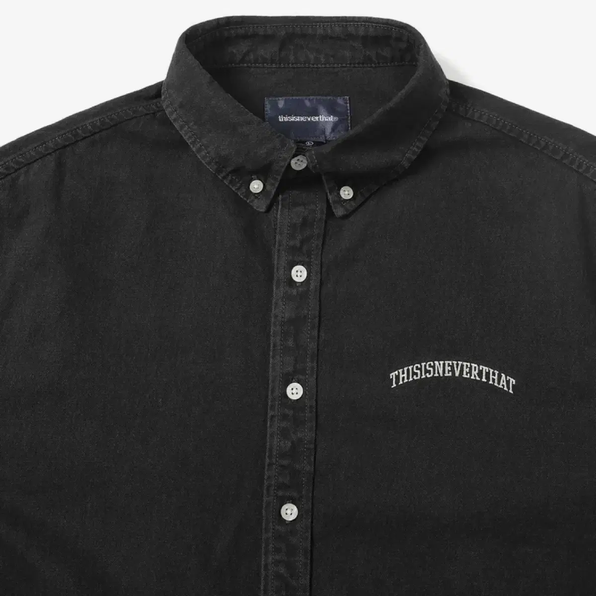 디스이즈네버댓 (FW23) Washed Denim Shirt Black