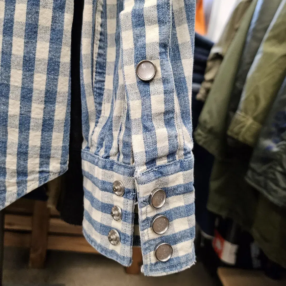 Double RL "Indigo Check Western Shirt"