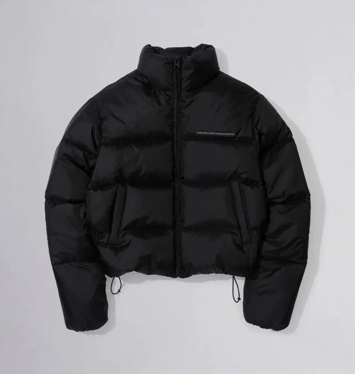 스컬프터 107 Cropped Puffer Down Matte Black