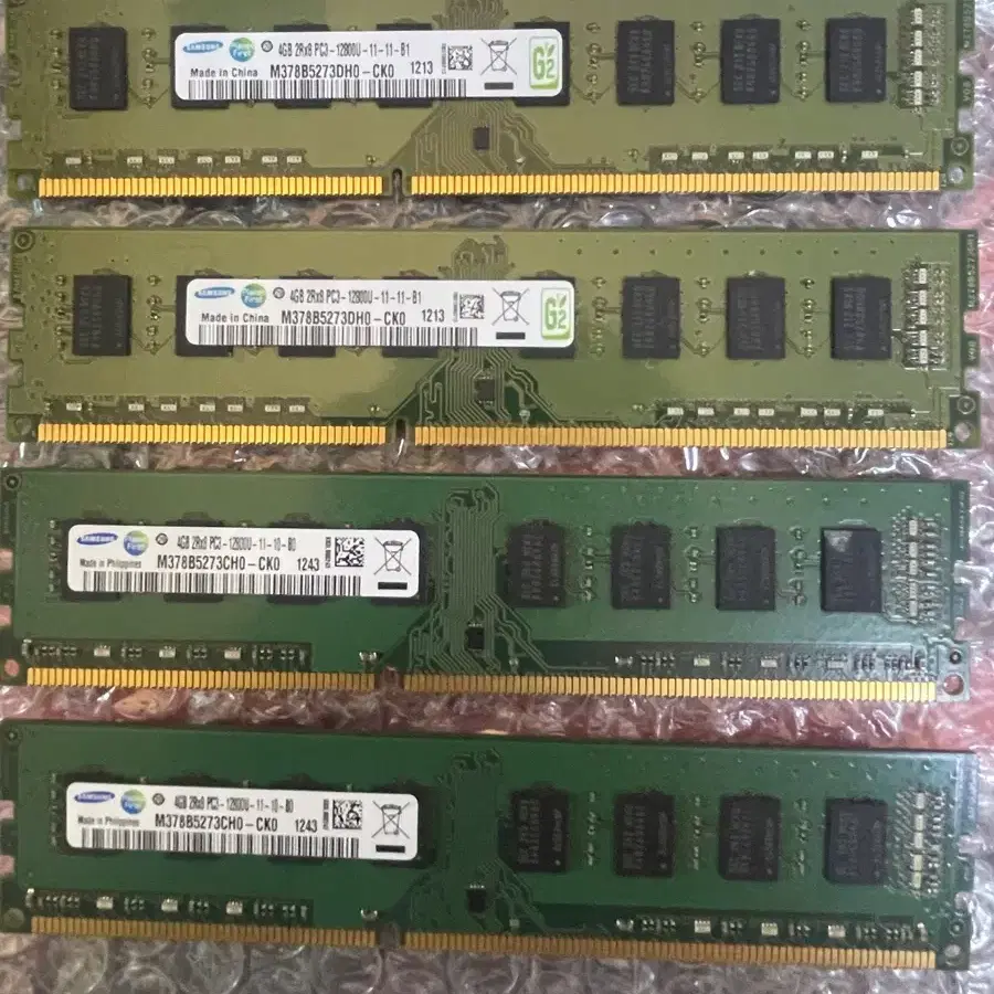 삼성 ddr3 12800 4GB 4개