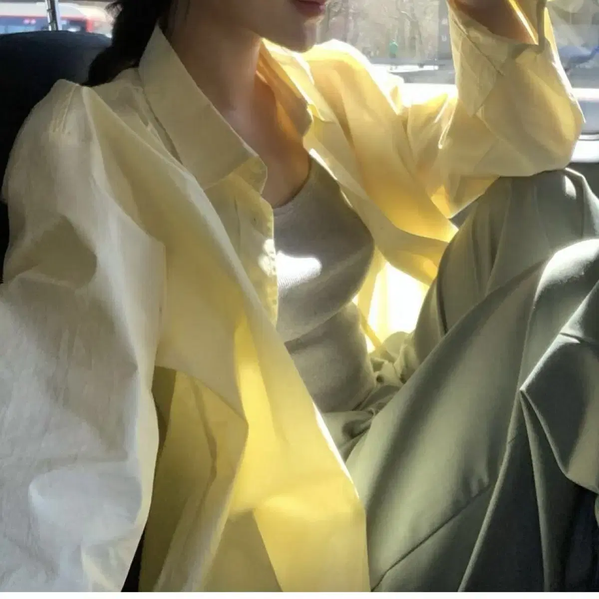 위드아웃썸머_데이아 셔츠(deia shirt)_yellow