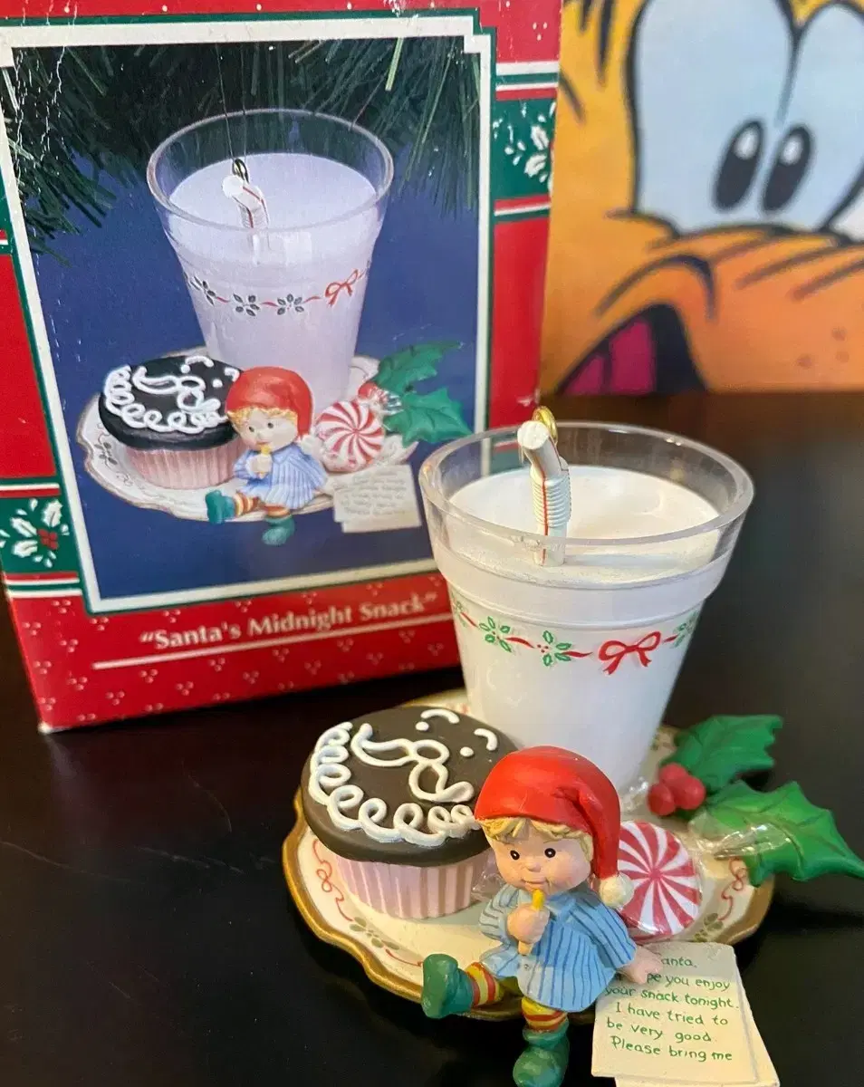 Enesco Santa's Midnight Snack 오너먼트