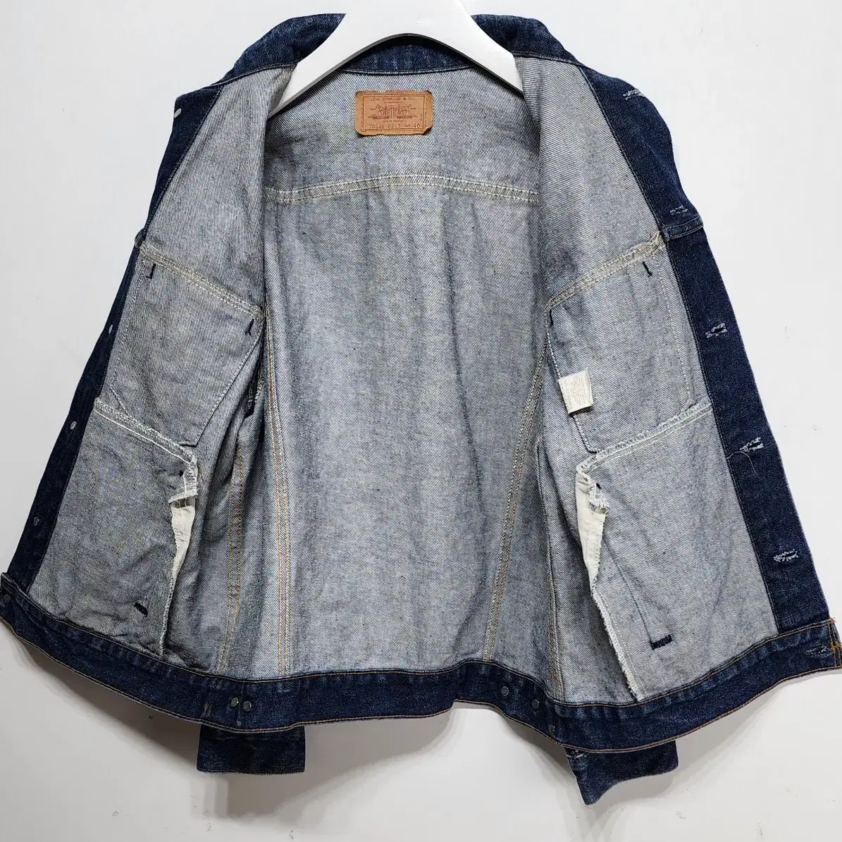 리바이스 LEVIS 70S 80S 70506 데님자켓 청자켓 우먼스S