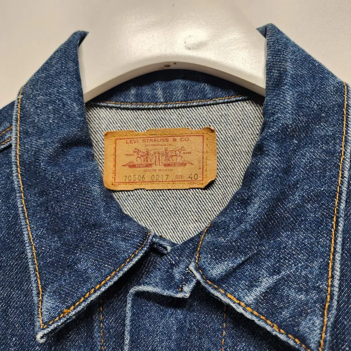 리바이스 LEVIS 70S 80S 70506 데님자켓 청자켓 우먼스S