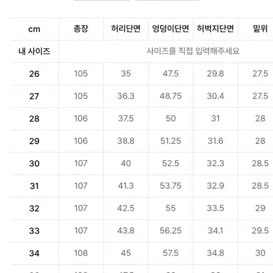 무신사 퍼티그 팬츠30