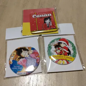 돗토리 키타사카에쵸 관광안내소 코난 탐정사 캔뱃지 유미란(모리 란)