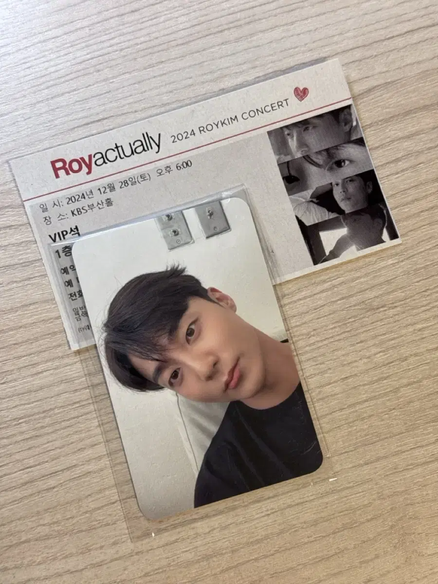 2024 Roy Kim Busan Concert Day 1 sealed Photo kard