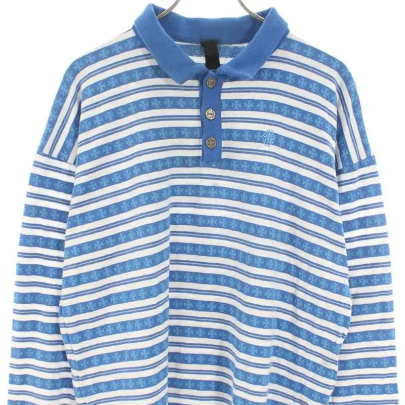 크롬하츠 Y Not Stripe Cross Polo