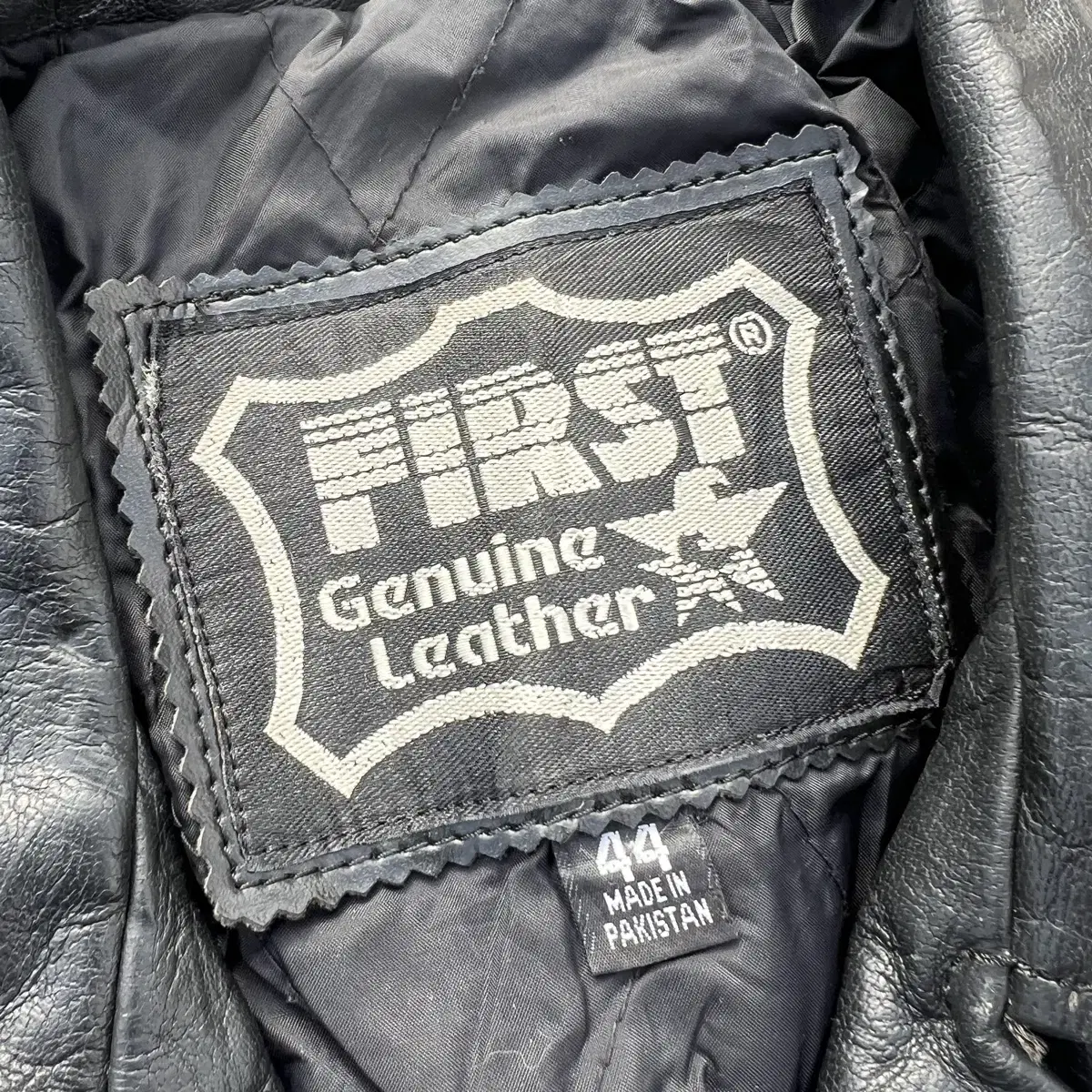 1990s Vintage First Genuine Leather