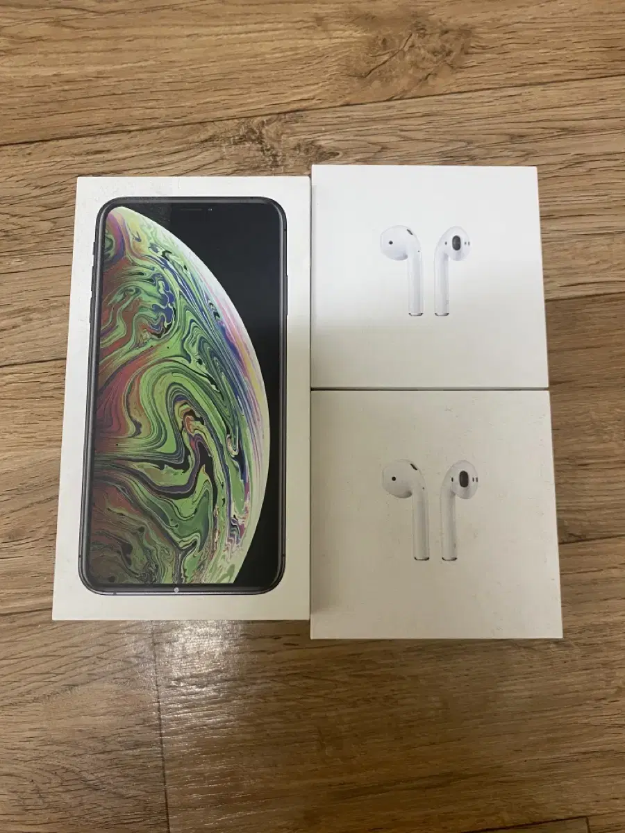 아이폰 xs max 에어팟 상자