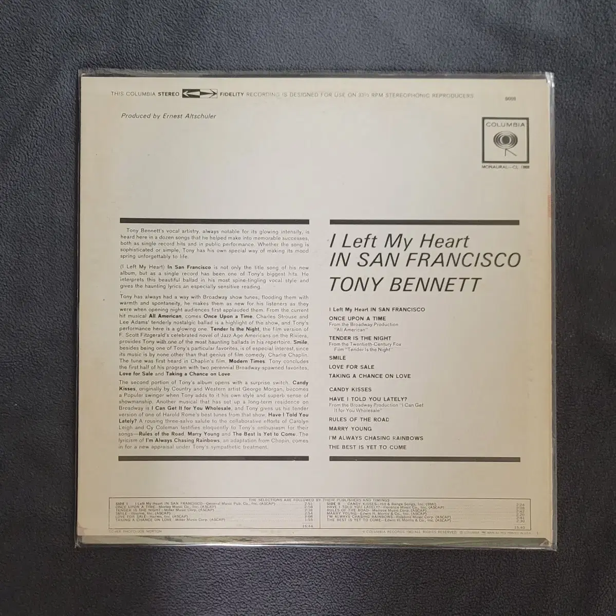 LP-Tonny Bennett