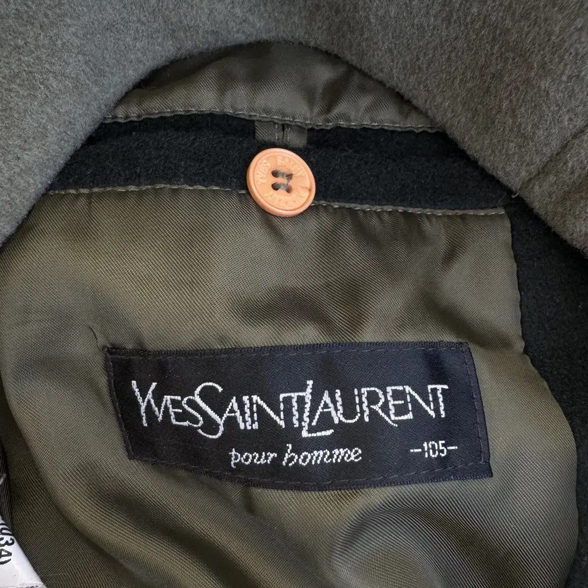 YvesSaintLaurent  입생로랑 자수 캐미이어 울 블루종 자켓