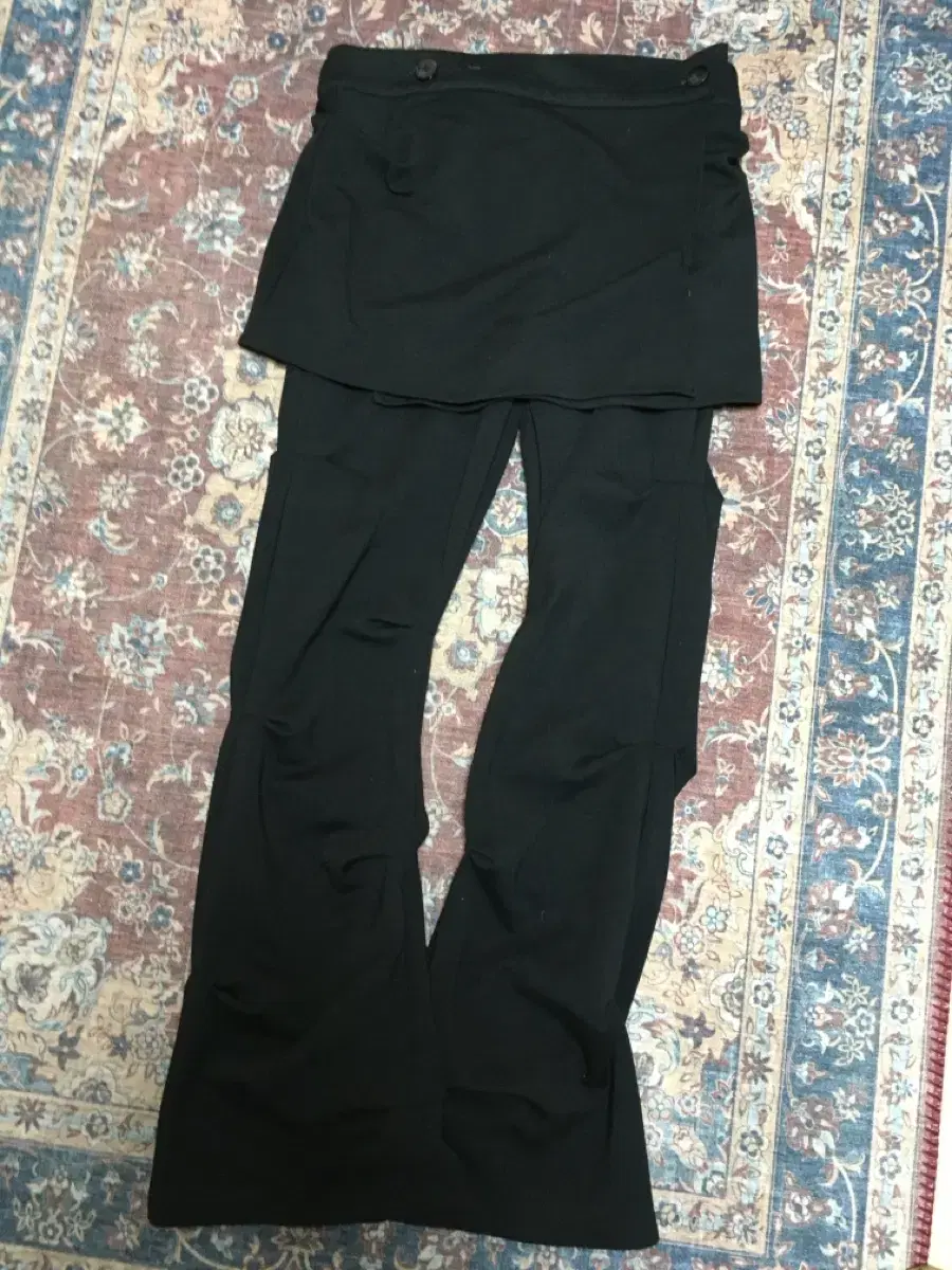 ojos wrap over tuck pants [Black M]