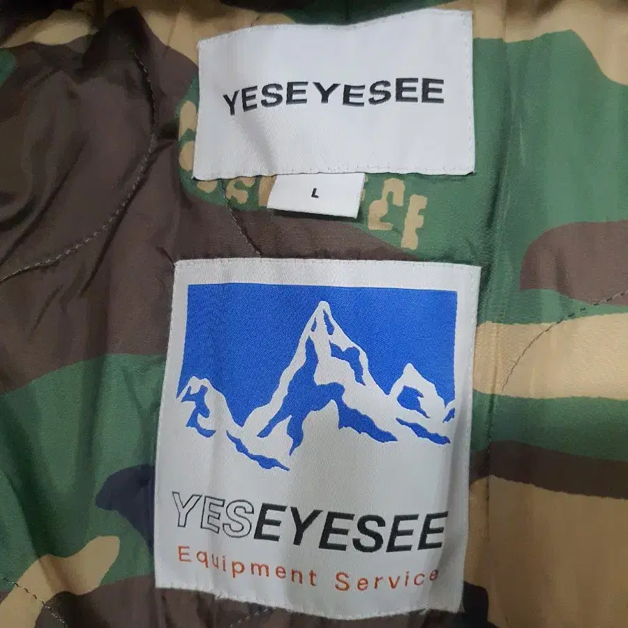 예스아이씨 카모 잠바 점퍼 자켓 yeseyesee L 블랙 우라 밀리터리