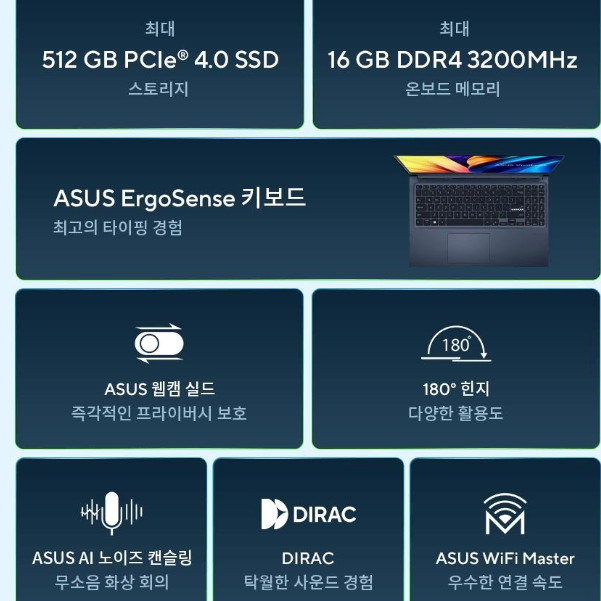 ASUS 비보북  X1502VA-BQ326 (미사용)