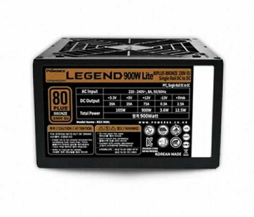 POWEREX LEGEND 900W Lite 80PLUS브론즈 230V