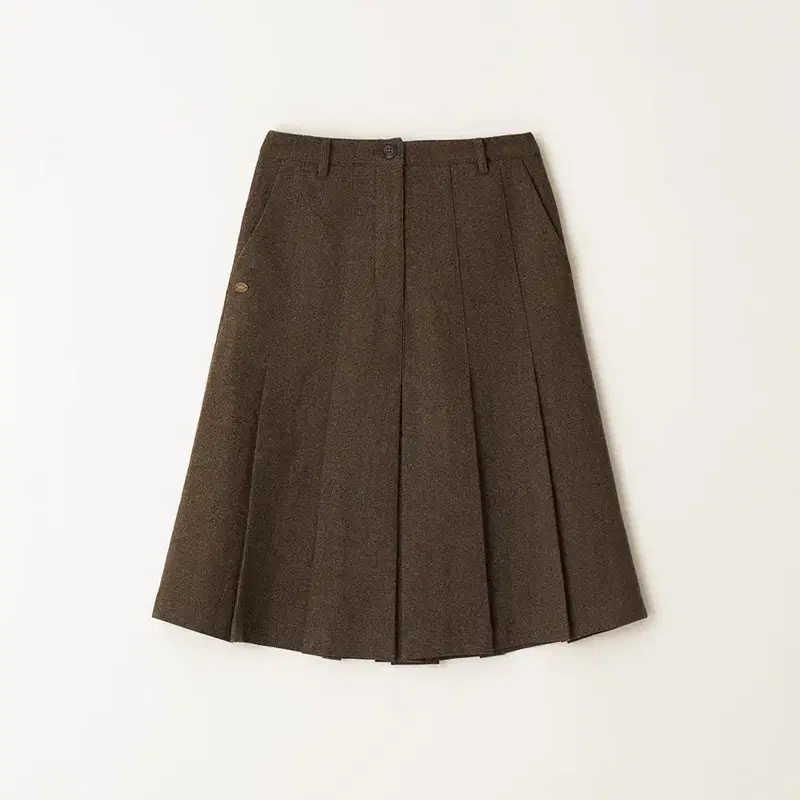 호와스 플리츠 스커트 Kate Pleats Skirt Khaki Brow