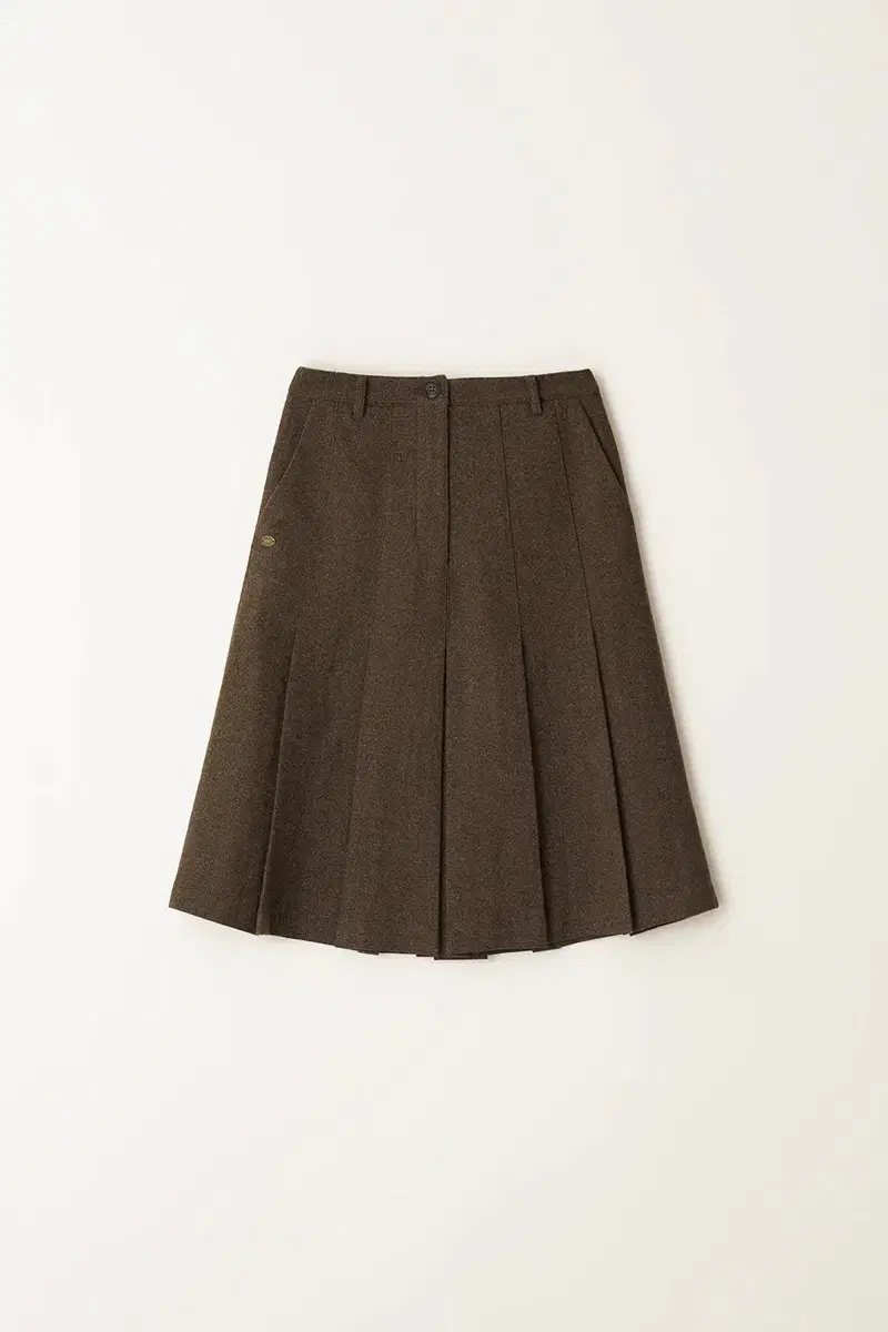 호와스 플리츠 스커트 Kate Pleats Skirt Khaki Brow