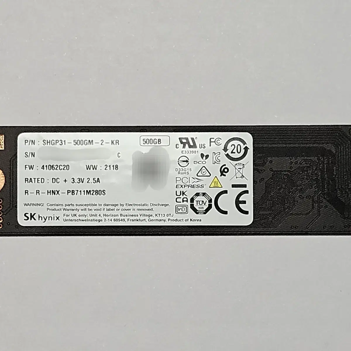 SK P31 SSD 500GB