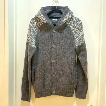 새상품급 PPFM 그레이 후드 세터 니트[남녀 공용]