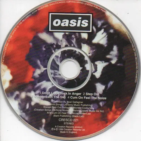 Oasis - Don't Look Back (싱글CD) 영국반초판 민트급