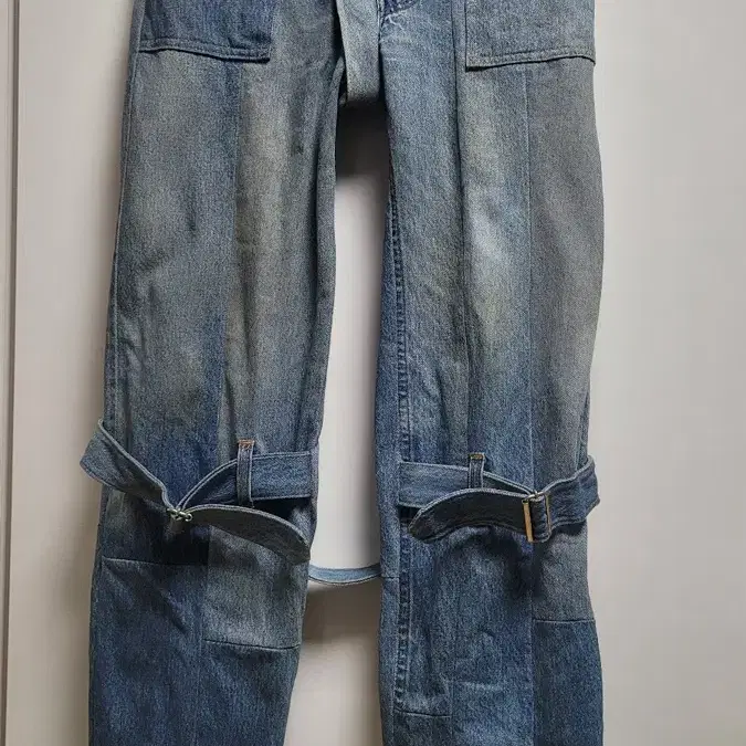 Unused rebuild bondege denim pants