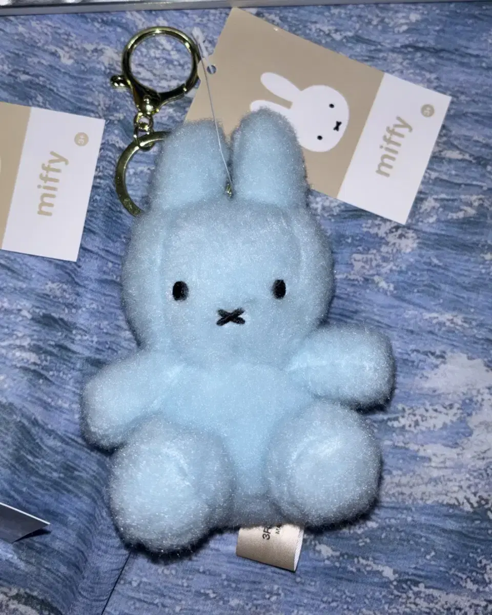 크리미 미피 키링 miffy 블루 인형 12cm 미니 키홀더 가방키링