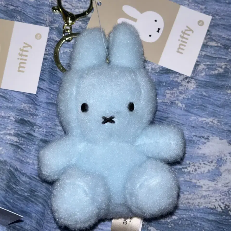 크리미 미피 키링 miffy 블루 인형 12cm 미니 키홀더 가방키링