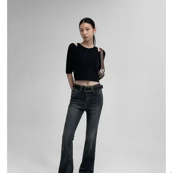 블랙업 LONG SLIM BOOTS-CU short 다크블루