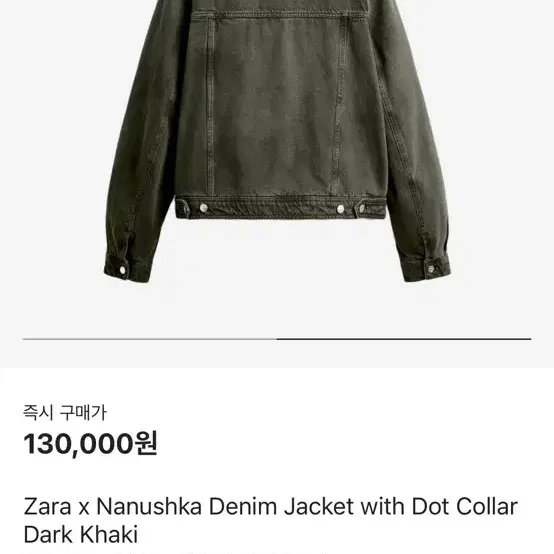 Zara nanushka 청자켓 다크그린