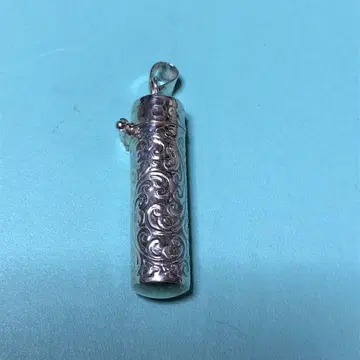알약 케이스 실버 925 펜던트 탑 당나라꽃 패턴
