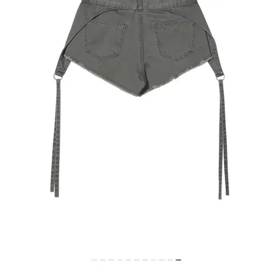 보헤미안서울)) STRAP LAYERED SHORTS, OLIVE