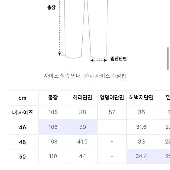 애드오프 데님 청바지