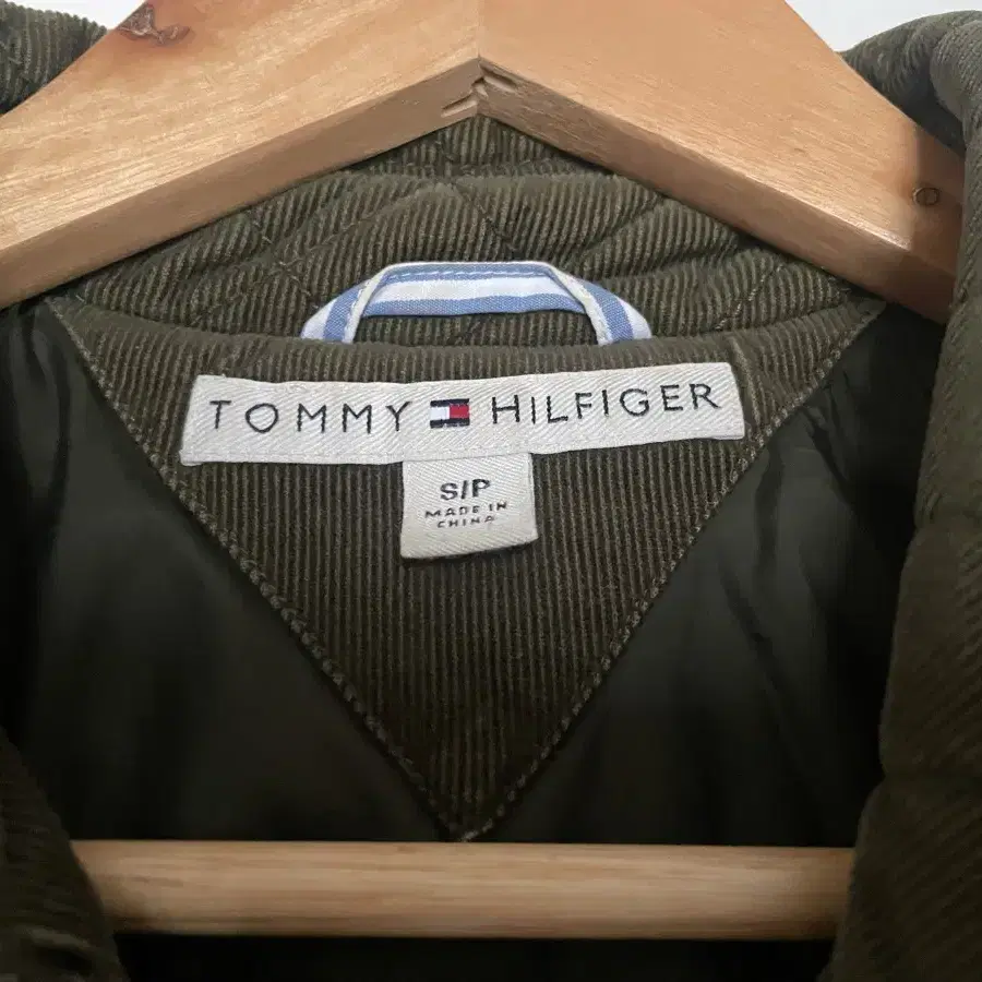 Tommy Hilfiger 타미힐피거 카키 골덴 누빔 자켓