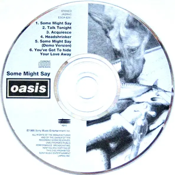 Oasis - Some Might Say(CD)일본반6트랙수록Obi NM