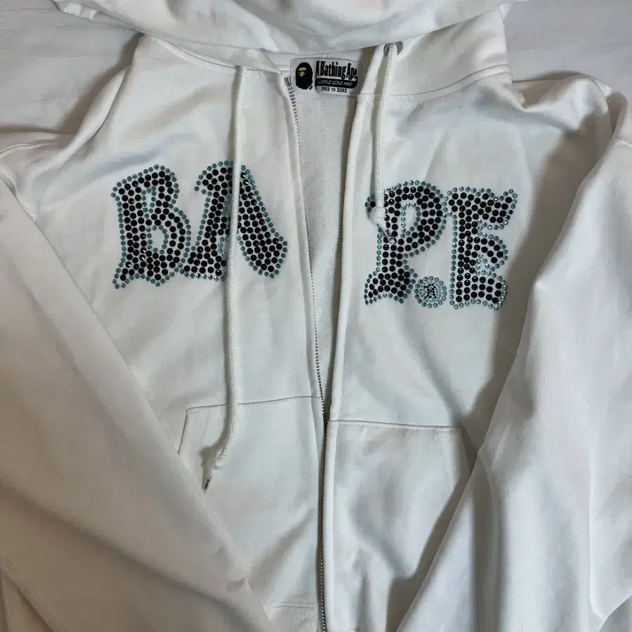 베이프 CRYSTAL STONE BAPE ZIP HOODIE