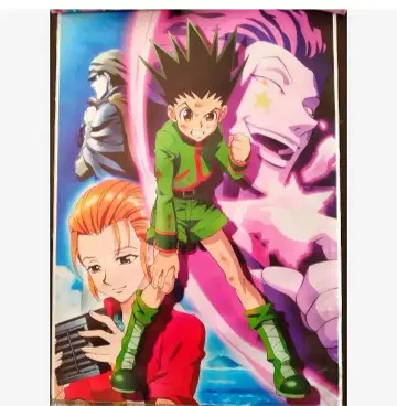 익명 배송 헌터헌터 헌터헌터 대형 캔버스 포스터 곤 히소카 진 애니메이션