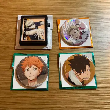 하이큐 캔뱃지 마그넷 거울 POPUP 히나타 야쿠시 월섬 검은 꼬리