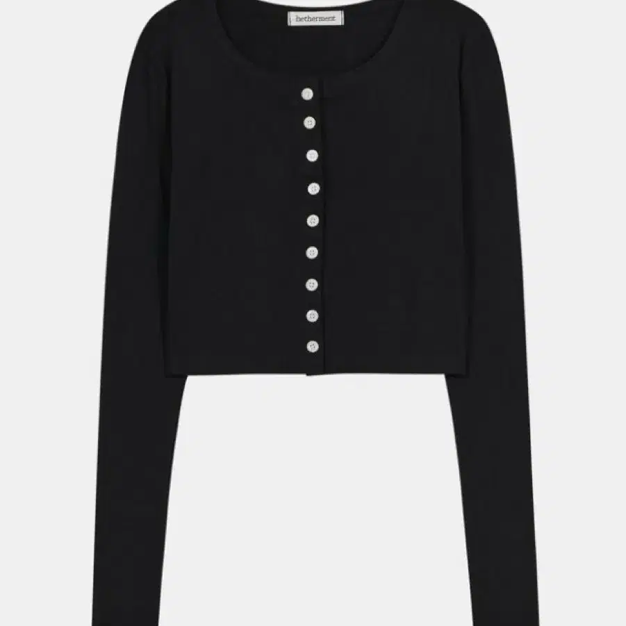 헤더먼트 fog button cardigan (black)