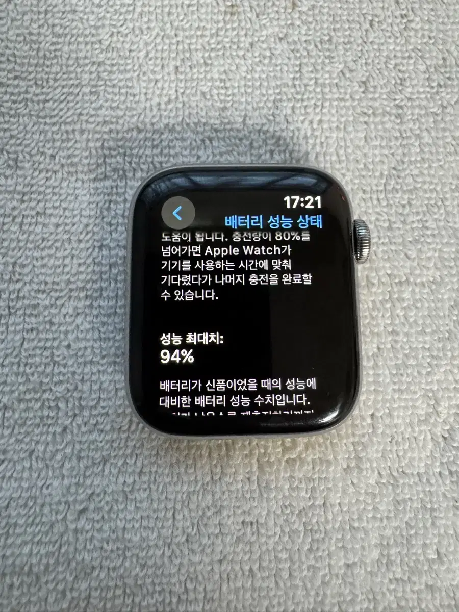 애플워치6 에르메스 44mm 스테인리스 실버