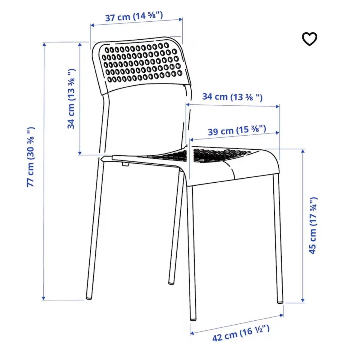 이케아) 확장형 테이블 + 의자 2개