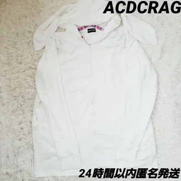 [완판템]새상품 ACDCRAG 토끼 후드티 롱 후드티 화이트
