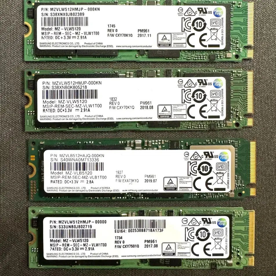 삼성 PM961 M.2 NVMe 512g 판매