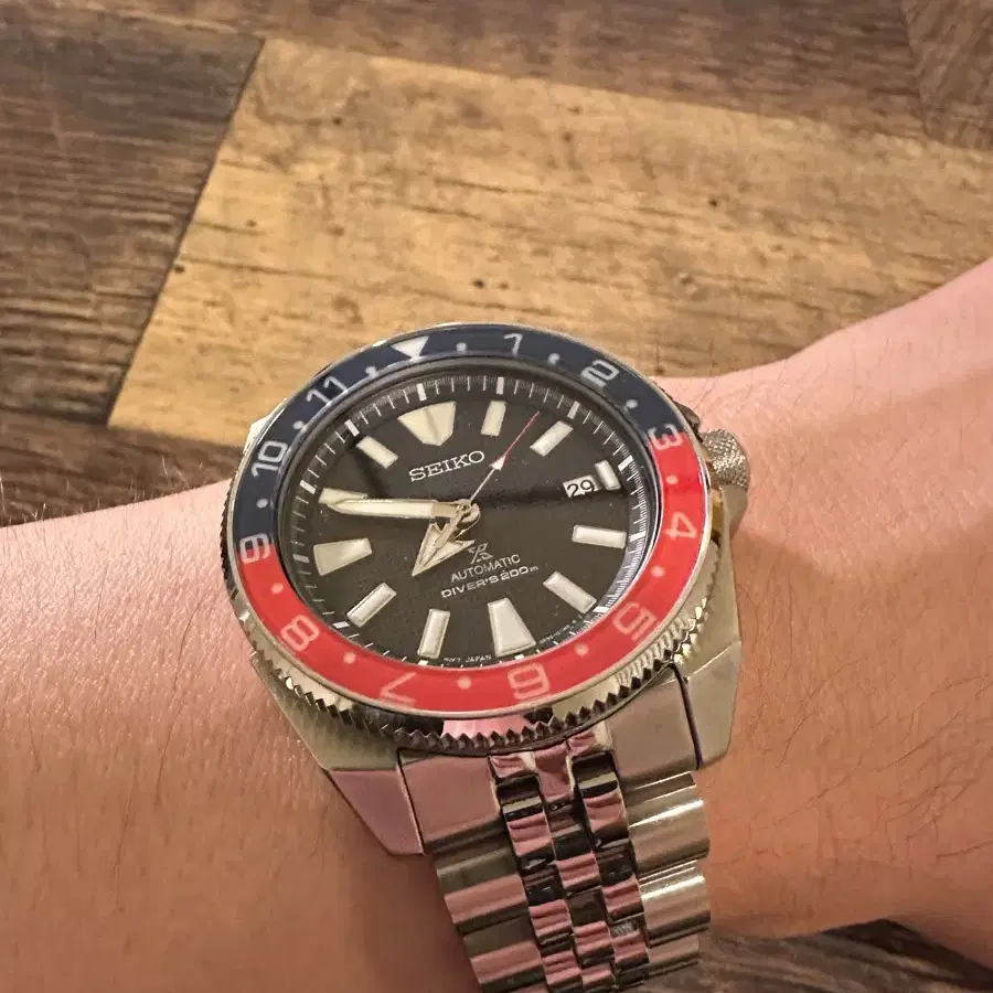 커스텀 세이코 seiko prospex samurai 4r35 01v0