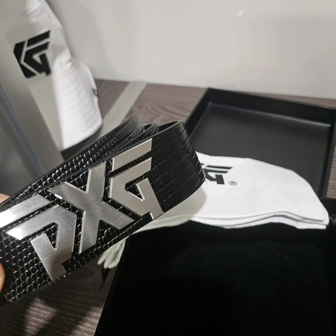 PXG 올오버 엠버 벨트 블랙  골프